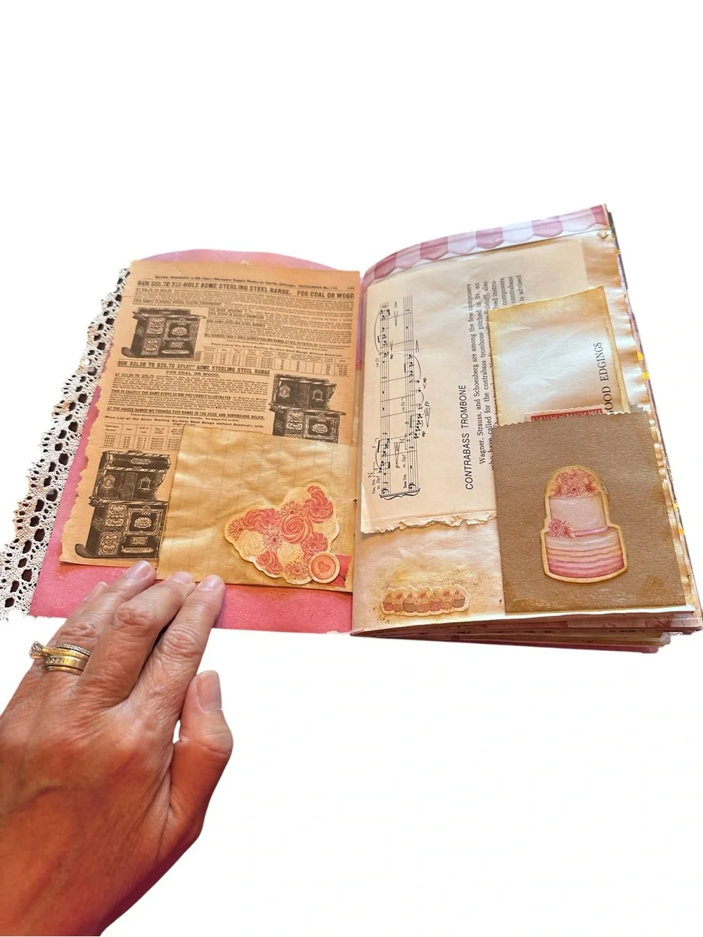 Handmade Junk Journal Love Theme One of a Kind!